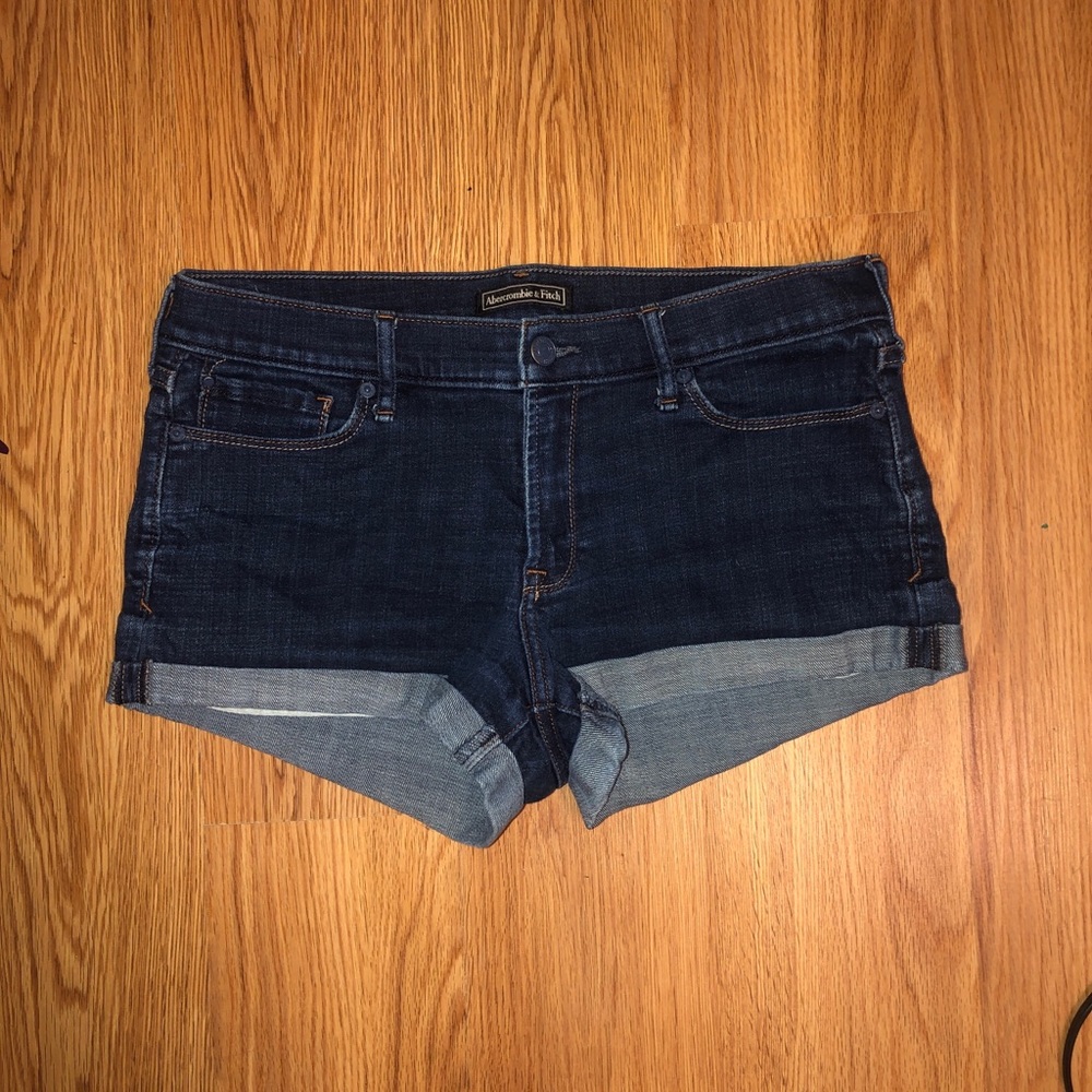 abercrombie & fitch jean shorts
